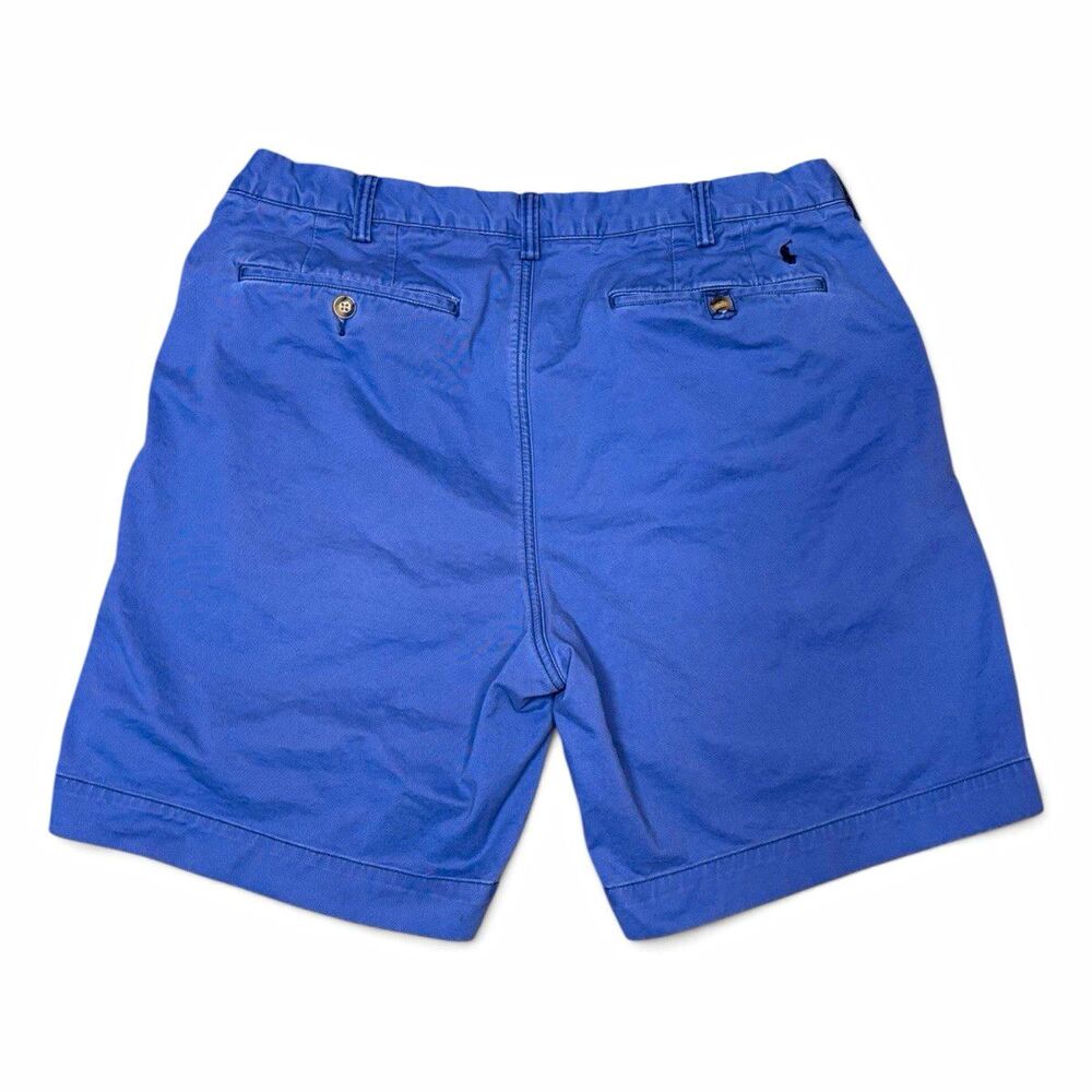 Polo Ralph Lauren Mens Chino Shorts 36 Blue Stretch Classic Fit Cotton Twill